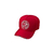 Boné Brim Vermelho com detalhe Xadrez