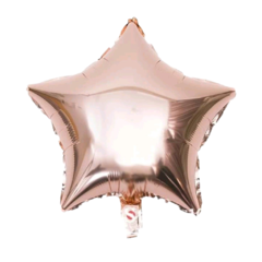 Globo Estrella Metalizado Rose Gold