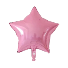 Globo Estrella Metalizado Rosa