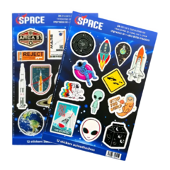 Stickers Espacio Astronauta con Relieve x24 un - comprar online