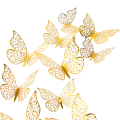 Aplique Mariposa 3D Colores x12 unidades - comprar online