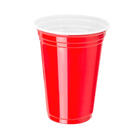 Vaso Americano Beer Pong Bella Cup 500Cc Plastico Rojo - comprar online