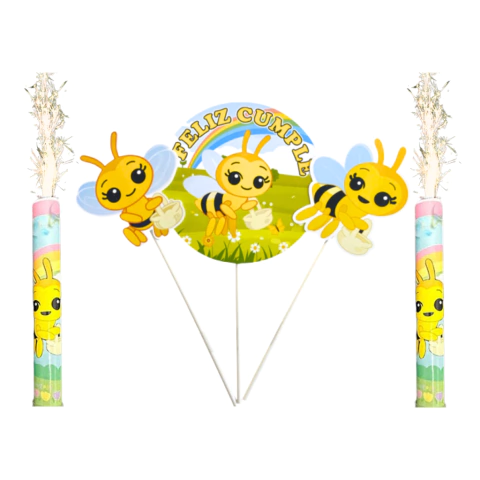 Combo Cake Topper+ Bengala Abejita Chiquita - comprar online