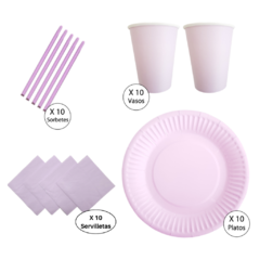Kit Combo Cumple Lila Pastel