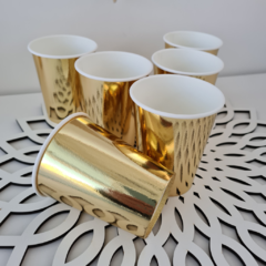 Vaso Polipapel Dorado Metalizado en internet