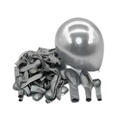 Globo Ball Chrome Gris 12" X10 Un - comprar online