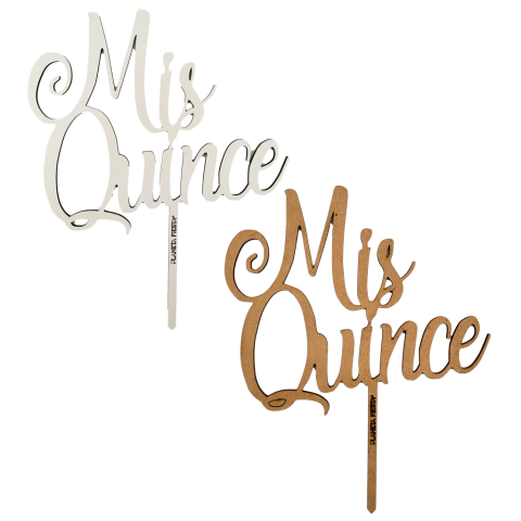 Topper Mis Quince Cumpleaños