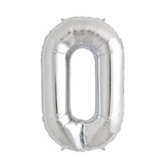 Globos Números Metalizados Plateados 32 Pulgadas - comprar online