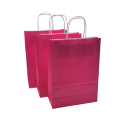1Bolsa De Papel Fucsia Con Manija - comprar online