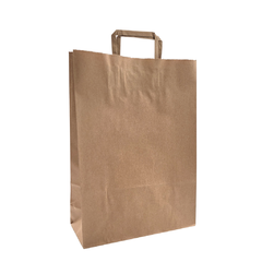 Bolsa De Papel Kraft Con Manija Grande