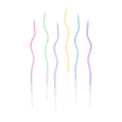 Velas ondas pastel x6u en internet