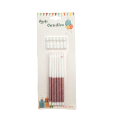 Velas con glitter x12 - comprar online