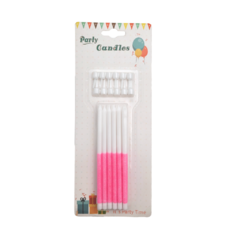 Velas con glitter x12