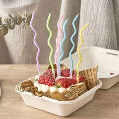 Velas ondas pastel x6u - Planeta Fiesta
