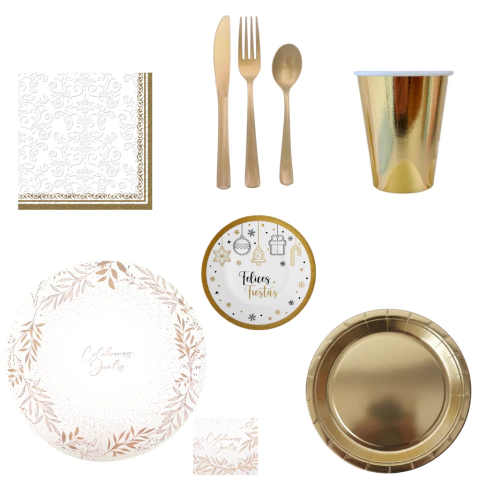 Kit de Mesa Navideña Completo – Varias Temáticas Disponibles