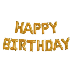 Globos Metalizados Happy Birthday - comprar online