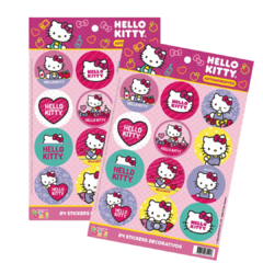 Plancha De Sticker Autoadhesivo Hello Kitty X2 Un - comprar online