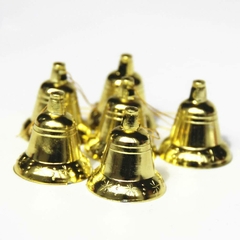 Campanita Metalizada Dorada x 36u