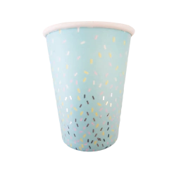 Vaso Polipapel Granas Colores Y Plata