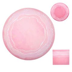 Imagen de Plato De Sitio Ondas Pasteles Rosa