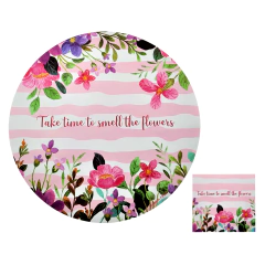 Plato De Sitio Take Time To Smell The Flowers - tienda online