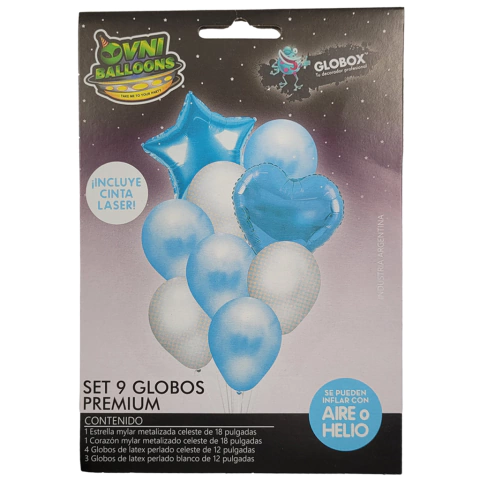 Bouquet De Globos Premium Estrella/Corazon Argentina