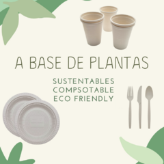 Tenedor Biodegradable sustentable x25 unidades - comprar online
