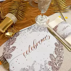 Plato De Sitio Celebremos Blanco x20 - comprar online
