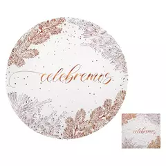 Plato de sitio + Porta Servilleta/Cubiertos x50un - tienda online