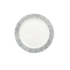 Plato Línea Premium Plata/Dorado 19 Cm X 6 U