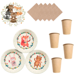 Kit Combo Cumple Esencial Animalitos Nordicos