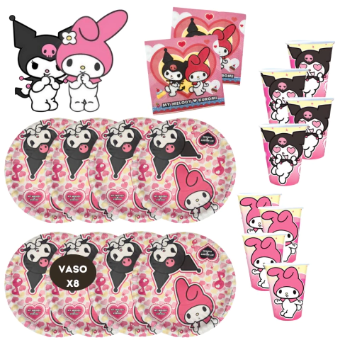 Kit Combo Cumple Esencial Kuromi - comprar online