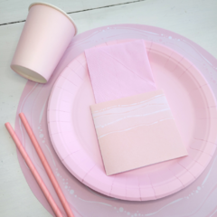 Kit Combo Cumple Ondas Pasteles Rosa - tienda online