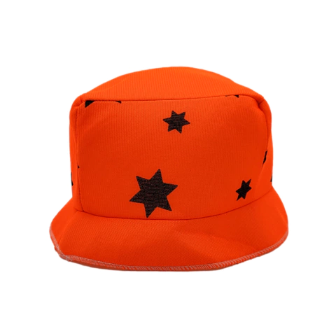 Galera Baja Naranja Fluo Con Estrella