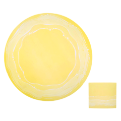 Plato De Sitio Ondas Pasteles Amarillo en internet
