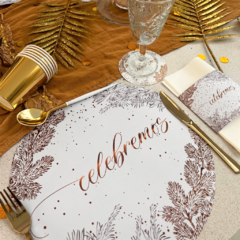 Plato De Sitio Celebremos Blanco - tienda online