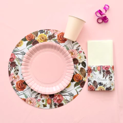 Plato De Sitio Life Is Beautiful Floreado en internet