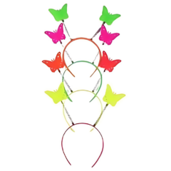 Vincha Fluo Mariposa x4 - comprar online