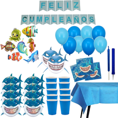Kit Cumpleaños Tiburon - comprar online
