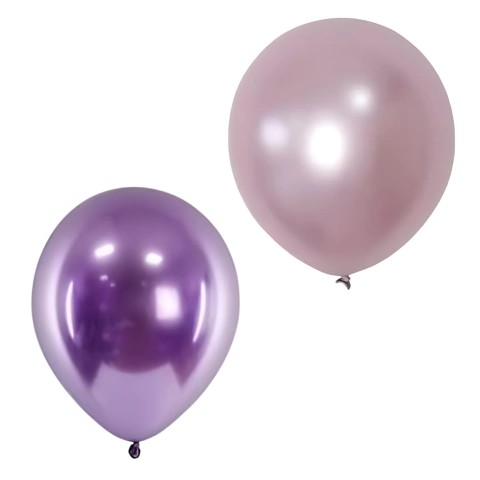Globo Ball Chrome Violeta/Lila x10 un