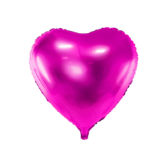 Globo Metalizado Corazon Fucsia