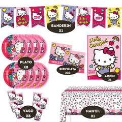 Kit Combo Cumple Básico Hello Kitty en internet