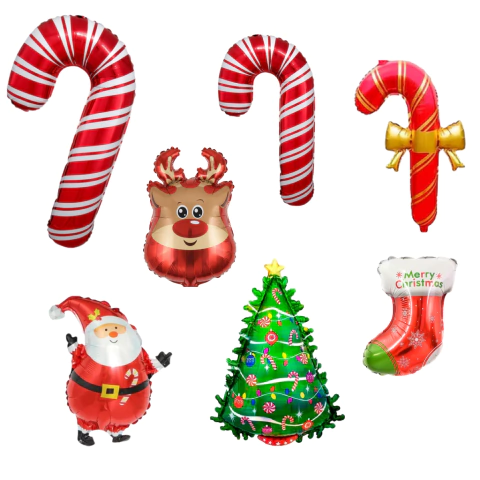 Globos Navideños x5 unidades - comprar online