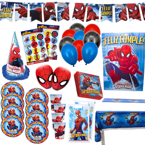 Kit Combo Cumple Full Spiderman - comprar online