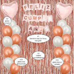 Kit Cumpleaños Rose Gold - comprar online