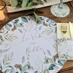 Plato De Sitio La Vida Es Bella x20 - comprar online