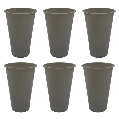 Vaso Geo Flexible Gris Oscuro X10 Unidades