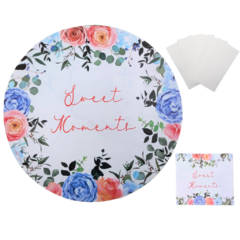 Kit Plato De Sitio Portacubierto Y Servilleta X 20 Un
