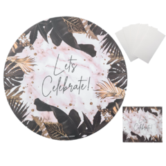 Kit Plato De Sitio Portacubierto Y Servilleta X 20 Un - tienda online