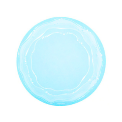 Plato De Sitio Ondas Pasteles Celeste - tienda online
